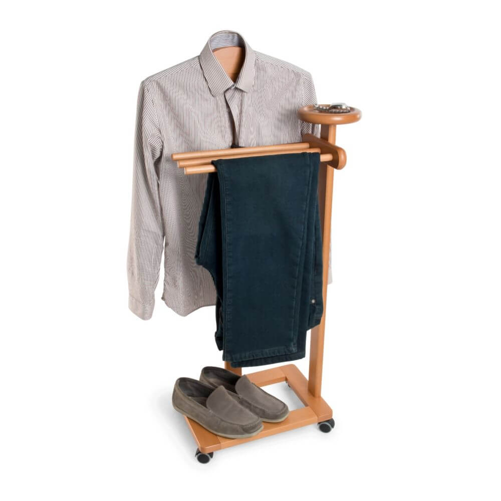 Antimo Clothes Valet Stand Cherry - WARDROBE - Storage - Soko and Co