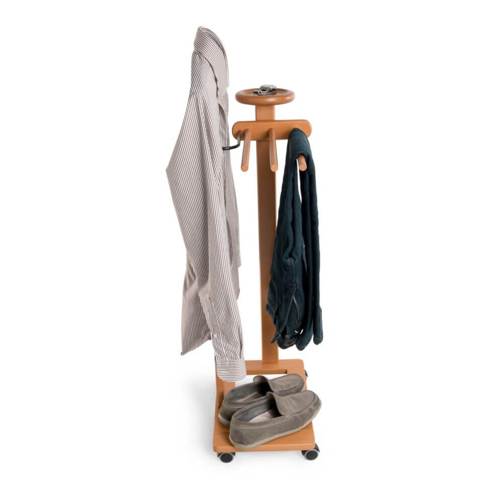 Antimo Clothes Valet Stand Cherry - WARDROBE - Storage - Soko and Co