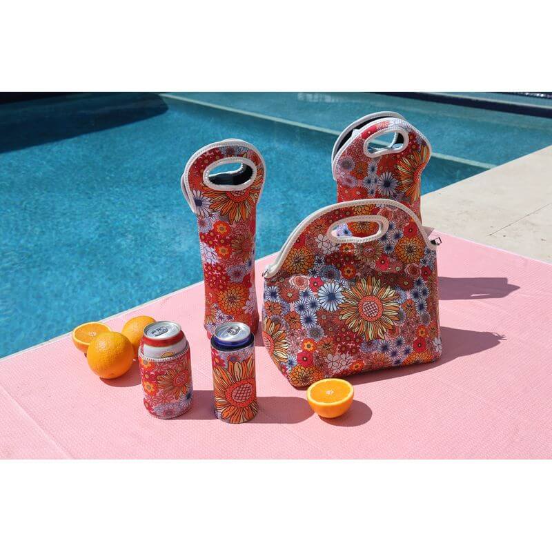 Brighton Insulated Single Bottle Bag Retro Springs - WINE - Bags and Carriers - Soko and Co