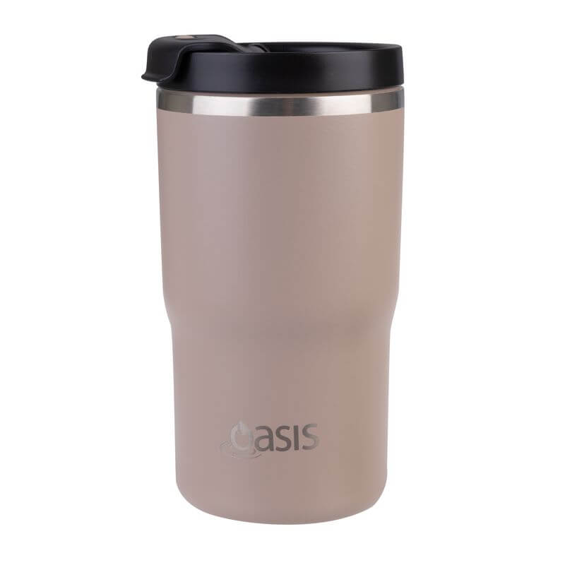 Ceramic Lined Insulated Travel Mug 480mL Latte - LIFESTYLE - Coffee Mugs - Soko and Co