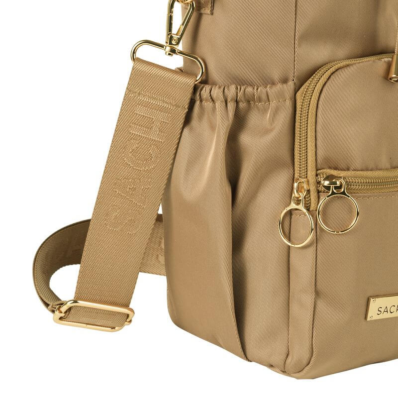 Crossbody Insulated Water Bottle Carrier Bag Latte - LIFESTYLE - Travel and Outdoors - Soko and Co