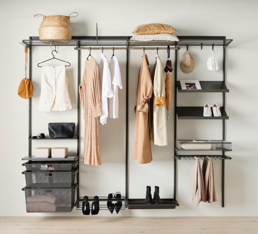 Elfa Gliding Mesh Shoe Shelf W: 45 D: 40 Graphite - ELFA - Gliding Drawers and Racks - Soko and Co