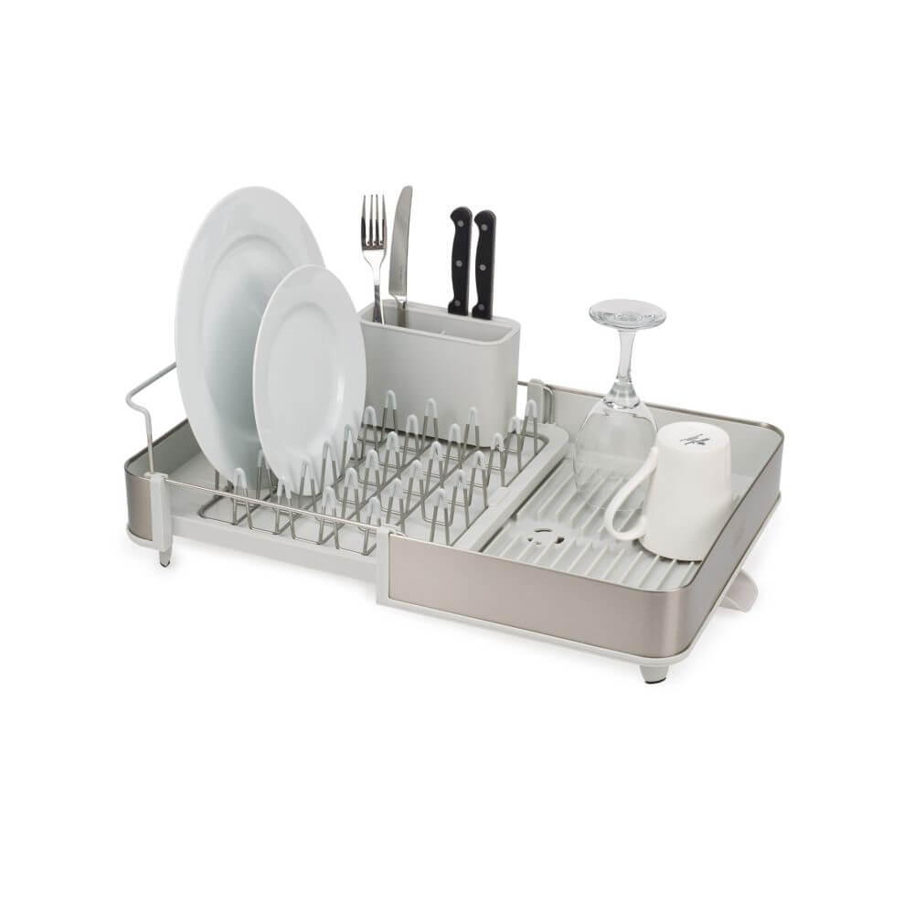 Joseph Joseph Extend Expandable Dish Rack Stainless Steel and Stone - KITCHEN - Dish Racks and Mats - Soko and Co