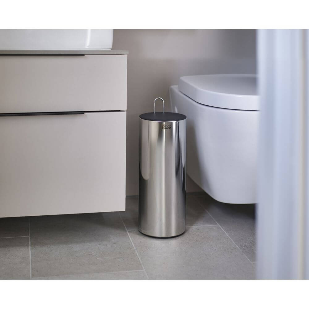 Joseph Joseph Luxe Concealed Toilet Roll Holder Stainless Steel - BATHROOM - Toilet Roll Holders - Soko and Co