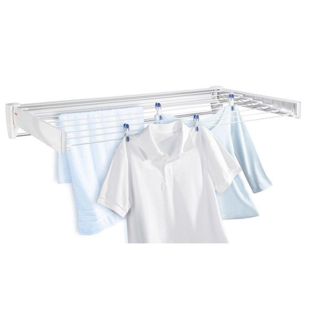 Leifheit Telegant Plus 100 Wall Mounted Clothes Airer White - LAUNDRY - Airers - Soko and Co