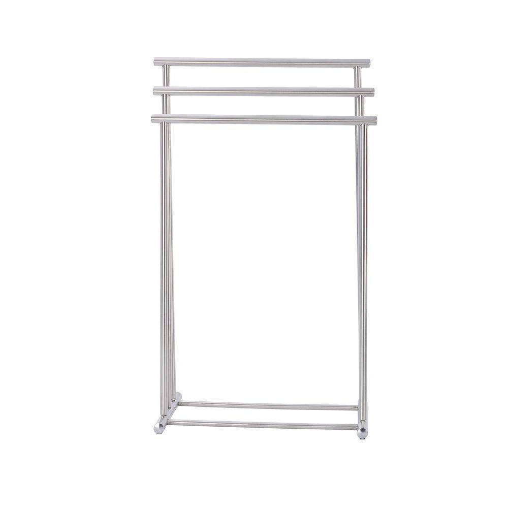 Lioni 3 Rail Freestanding Stainless Steel Towel Rack - BATHROOM - Towel Racks - Soko and Co