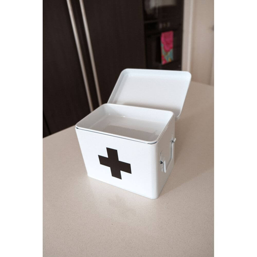 Medicine Box With Dividers White - LAUNDRY - Accessories - Soko and Co