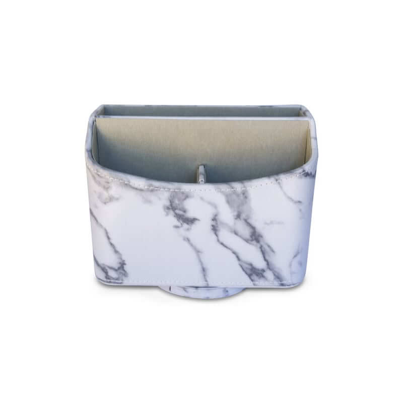 Remote Holder Caddy White Marble - HOME STORAGE - Office Storage - Soko and Co