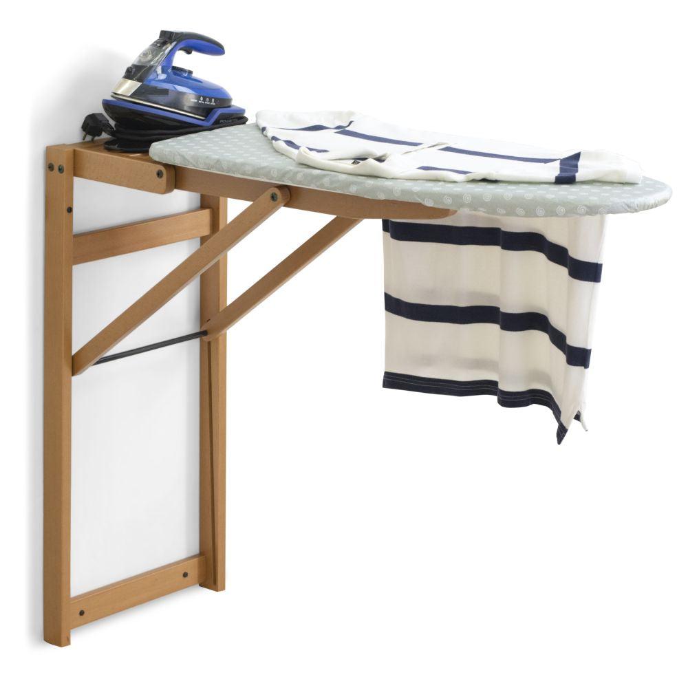 Stirojolly Wall Mounted Ironing Board Cherry Wood - LAUNDRY - Ironing - Soko and Co