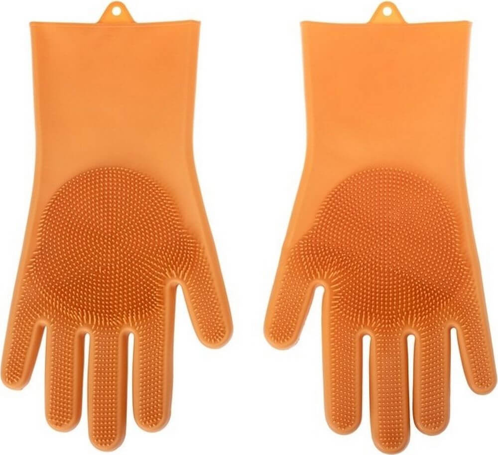 Vigar Pets Club Dog Washing Gloves 2 Pack Orange - LIFESTYLE - Pets - Soko and Co