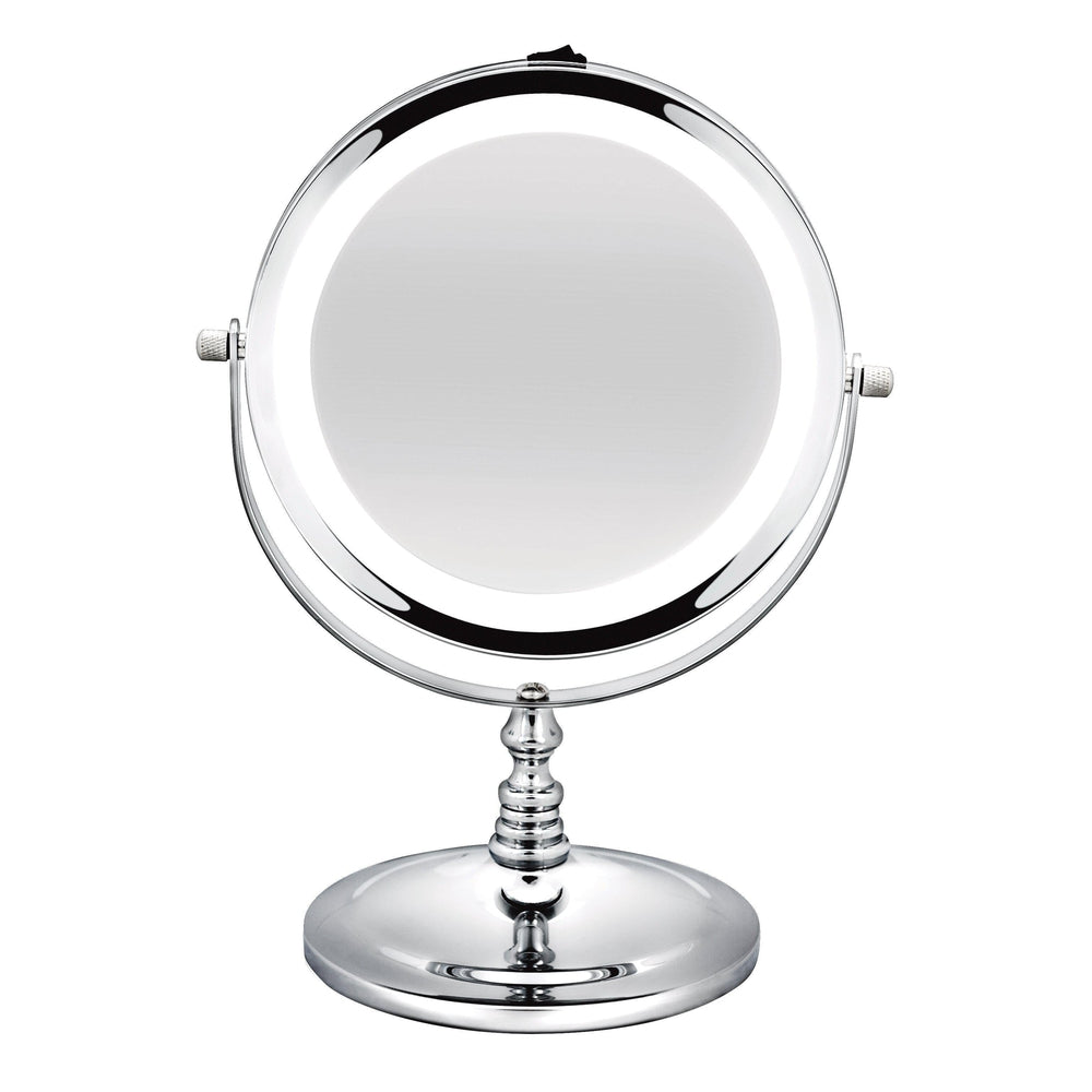 2x LED Short Pedestal Makeup Mirror - BATHROOM - Mirrors - Soko and Co