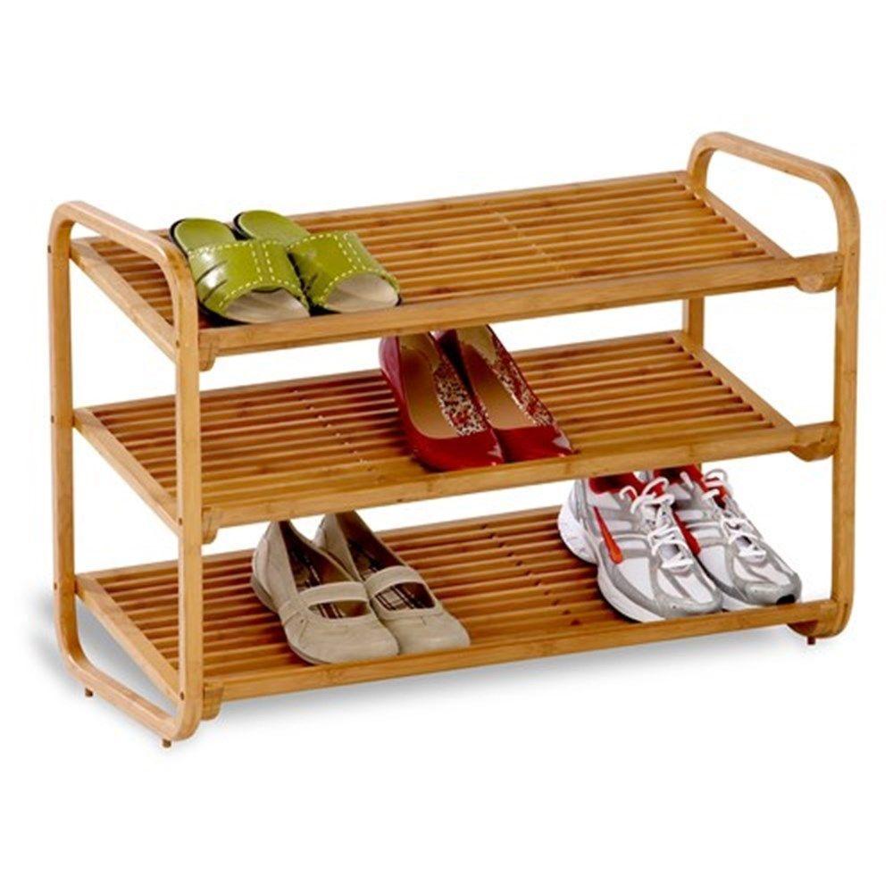 3 Tier Bamboo Shoe Rack - WARDROBE - Shoe Storage - Soko and Co