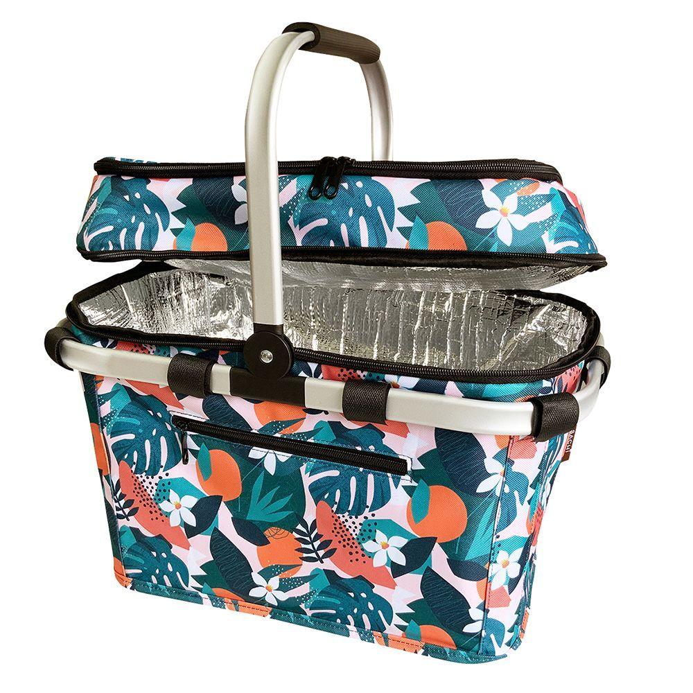 4 Person Insulated Picnic Basket Exotic Jungle - LIFESTYLE - Picnic - Soko and Co