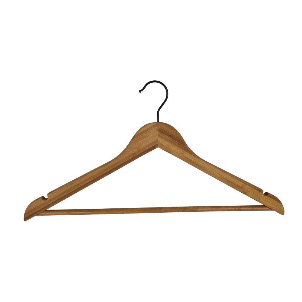 Bamboo Coat Hangers 4 Pack Black - WARDROBE - Clothes Hangers - Soko and Co