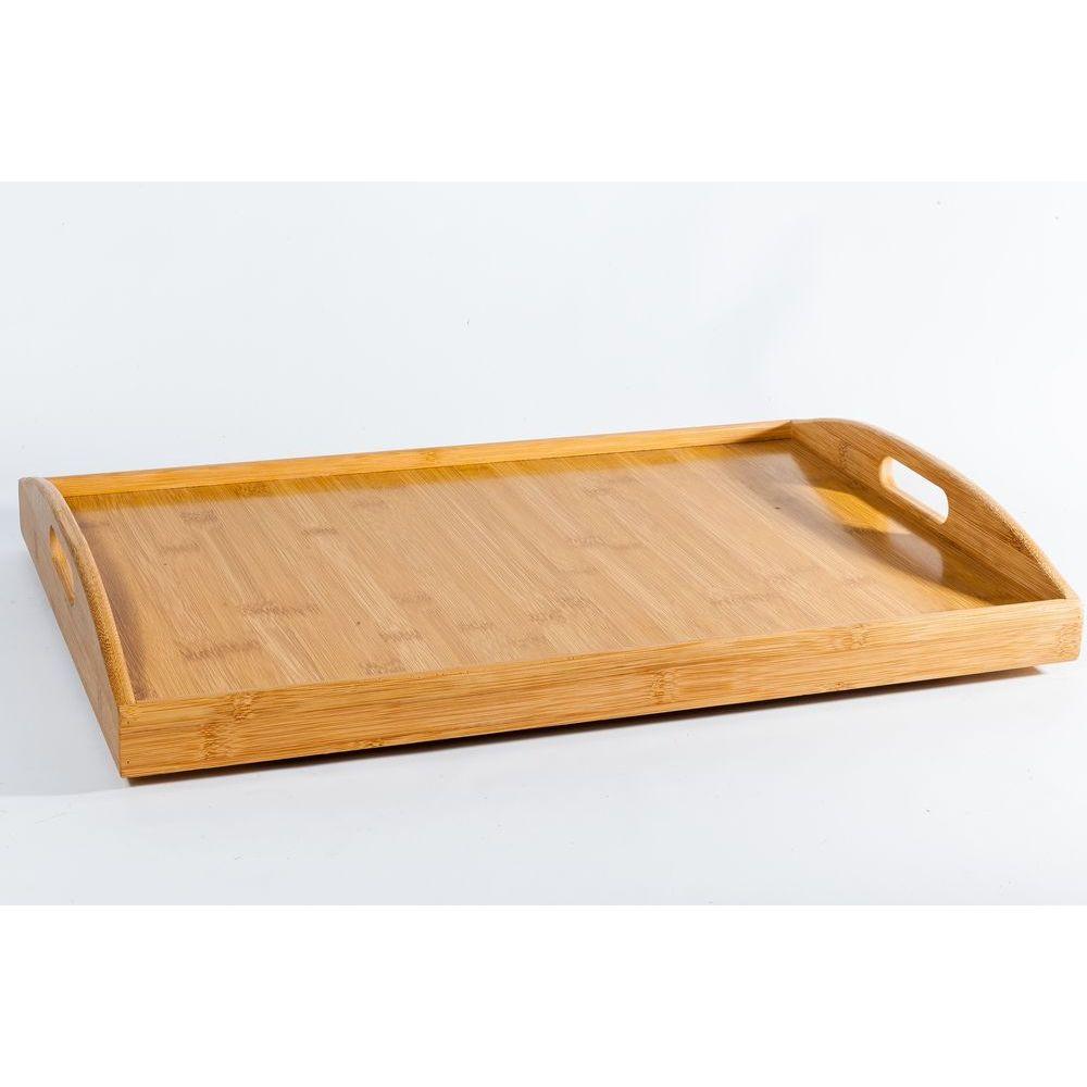 Bamboo Serving Tray with Foldable Legs - KITCHEN - Entertaining - Soko and Co