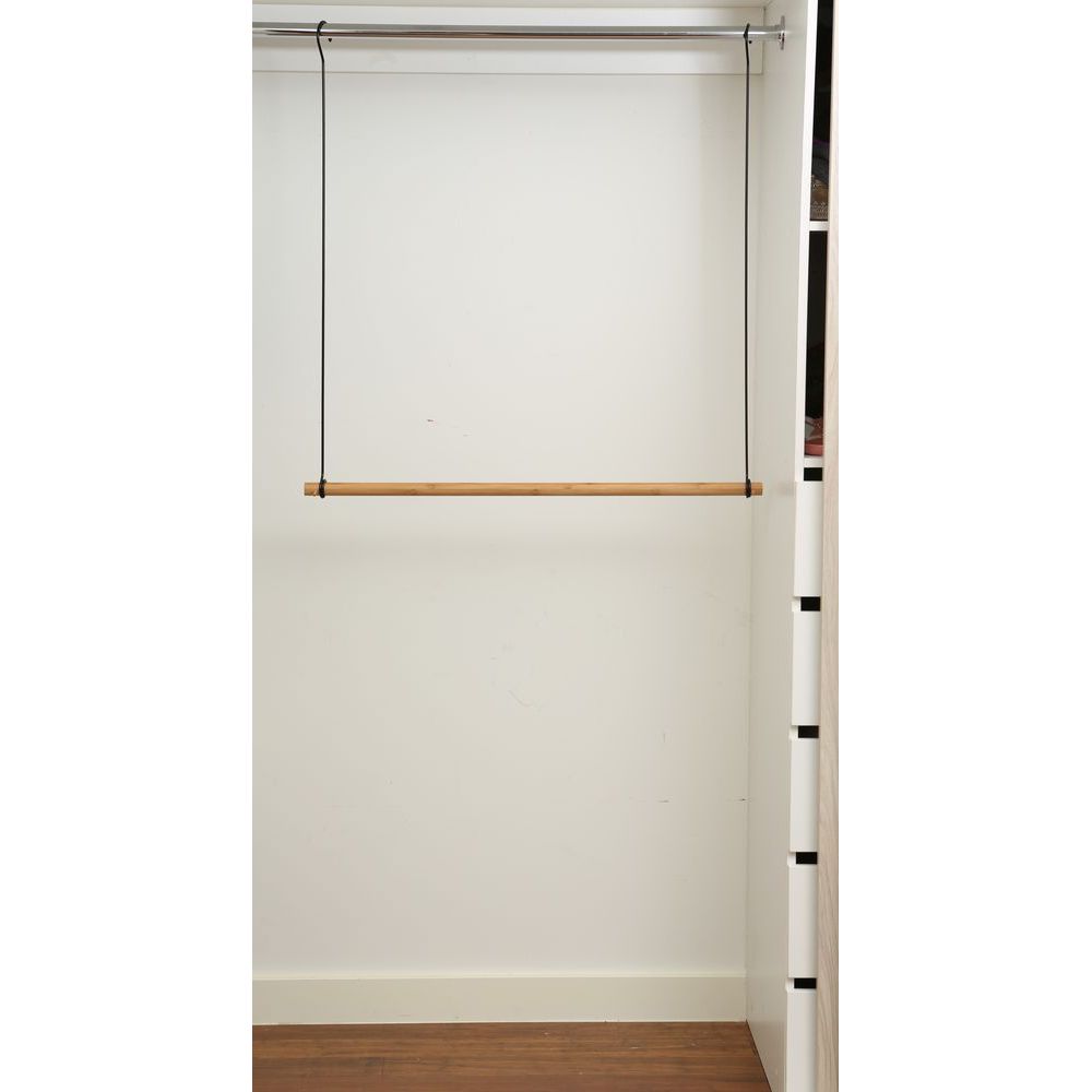 Bamboo Wardrobe Double Hanging Clothes Rail - WARDROBE - Storage - Soko and Co