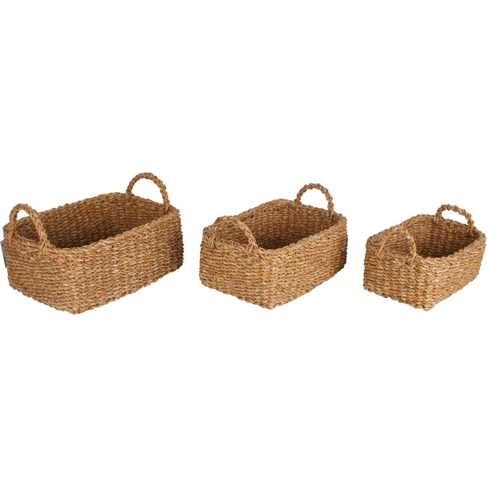 Botany Large Rectangular Seagrass Storage Basket - HOME STORAGE - Baskets and Totes - Soko and Co