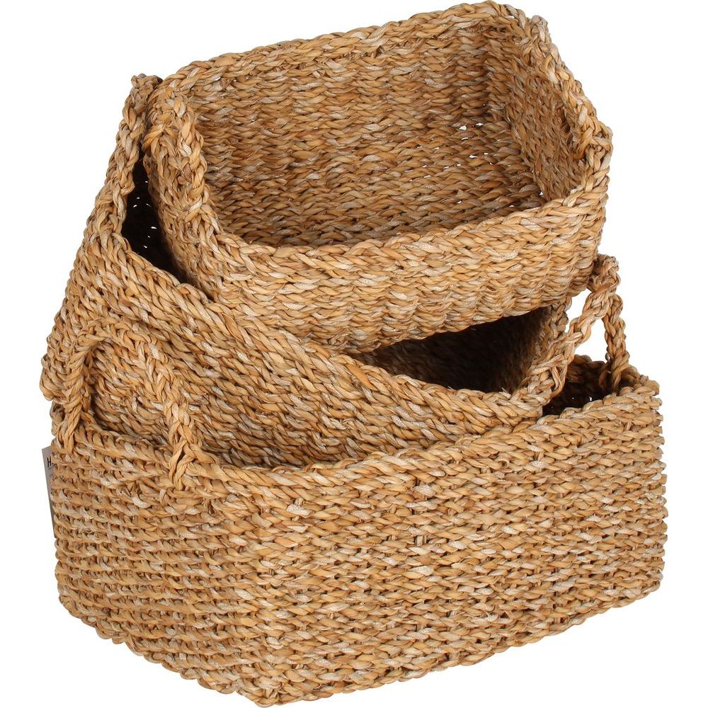 Botany Large Rectangular Seagrass Storage Basket - HOME STORAGE - Baskets and Totes - Soko and Co