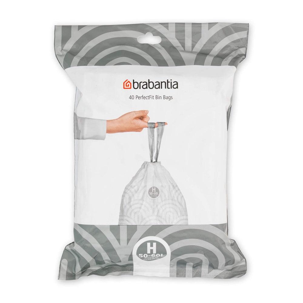 Brabantia 50-60L Perfect Fit Bin Liners Code H 40 Pack - KITCHEN - Bin Liners - Soko and Co