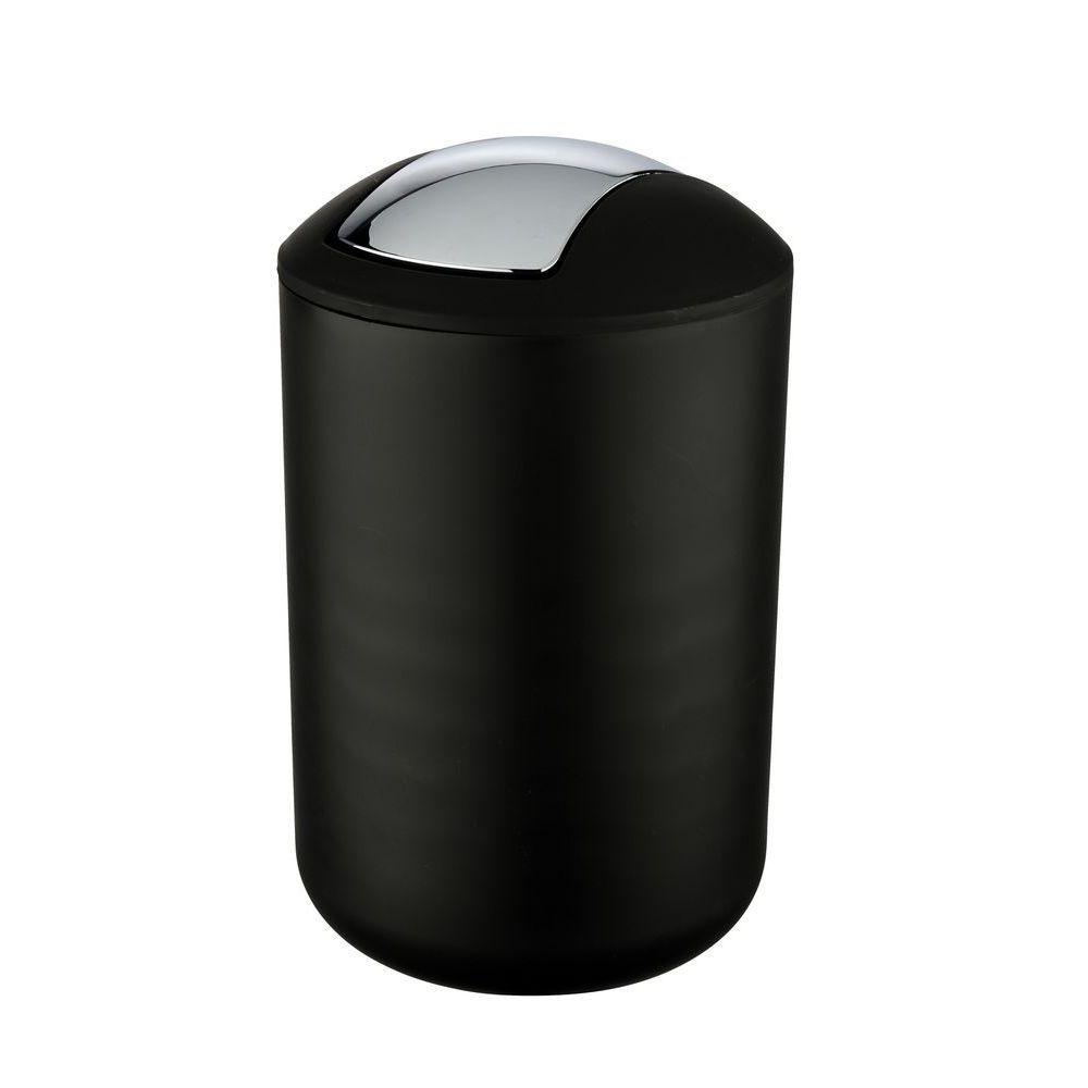 Brasil 6L Rubbish Bin Black - BATHROOM - Bins - Soko and Co