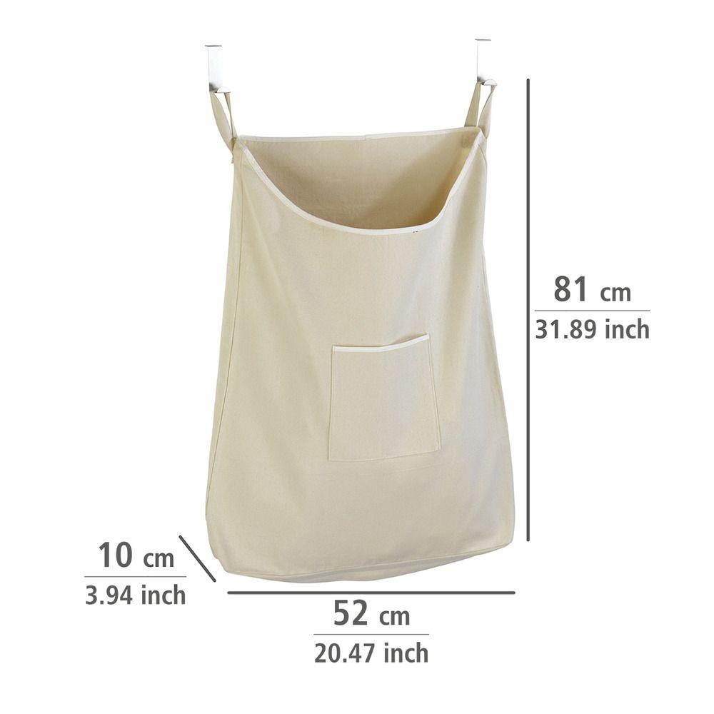 Canguro 65L Over Door Laundry Hamper Beige - LAUNDRY - Hampers - Soko and Co