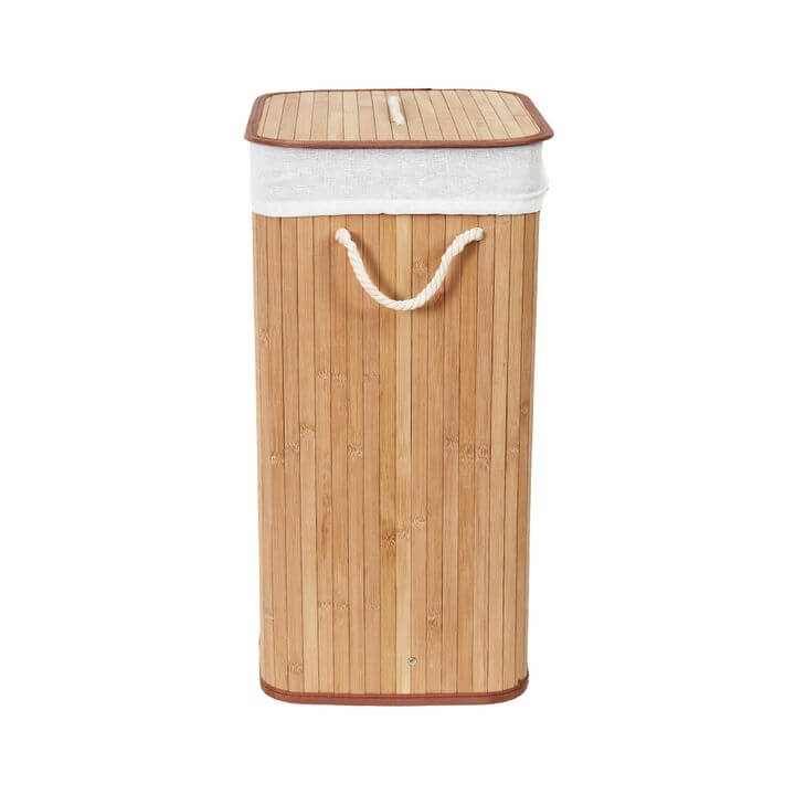 Collapsible Rectangular Bamboo Laundry Hamper - LAUNDRY - Hampers - Soko and Co