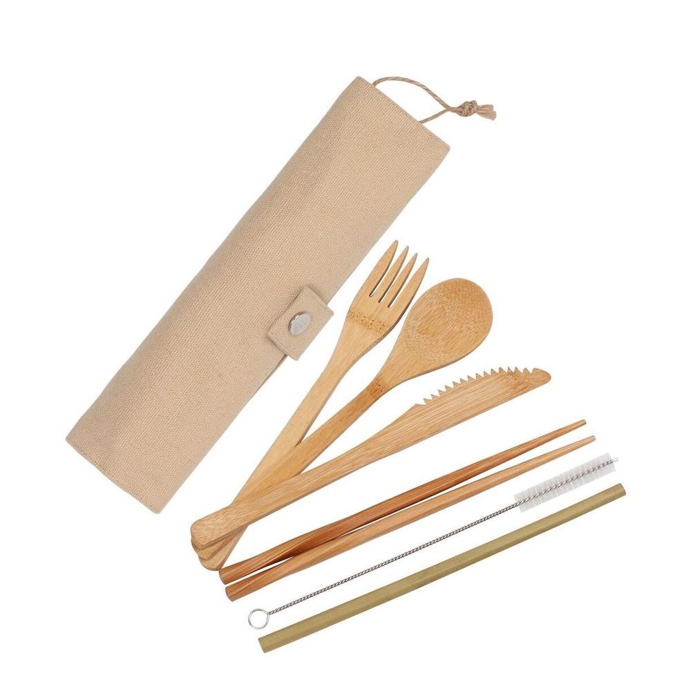 Eco Basics Reusable Bamboo Cutlery Set - KITCHEN - Reusable Cutlery - Soko and Co