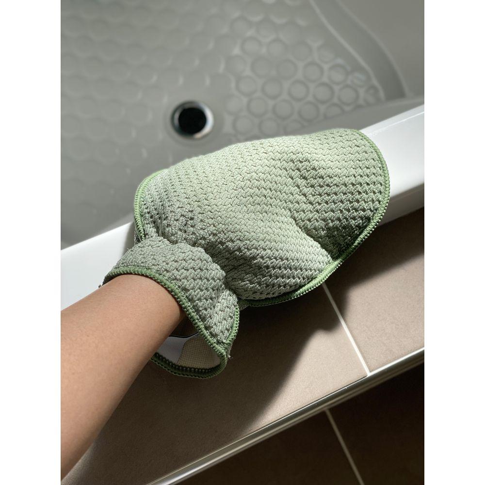 Eco Cloth Shower & Bathroom Cleaning Glove Charcoal - BATHROOM - Squeegees and Cleaning - Soko and Co