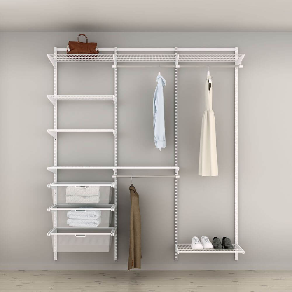 Elfa Classic Wardrobe Storage Solution W: 180 White - ELFA - Ready Made Solutions - Soko and Co