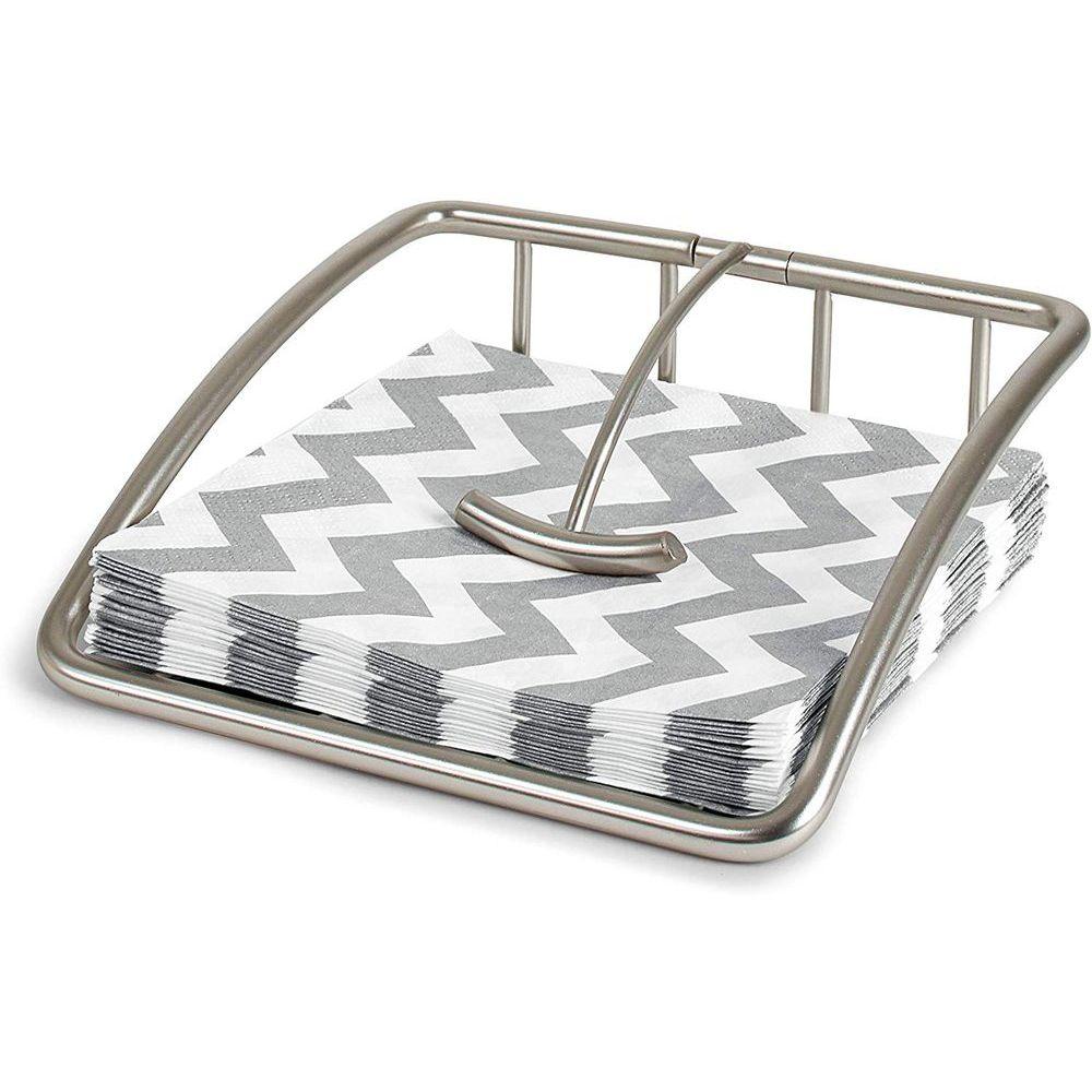 Euro Napkin Holder Satin Steel - KITCHEN - Bench - Soko and Co