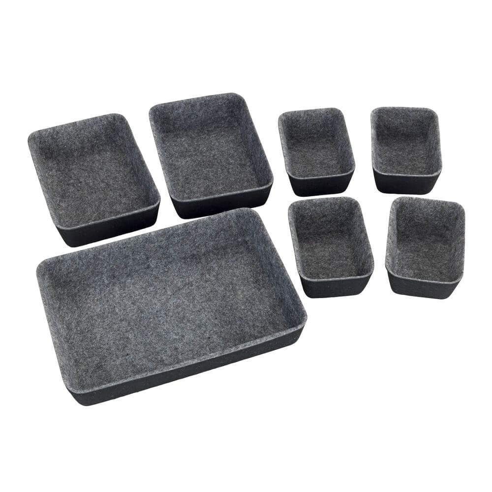 Felt Drawer Organiser 7 Pack - HOME STORAGE - Office Storage - Soko and Co