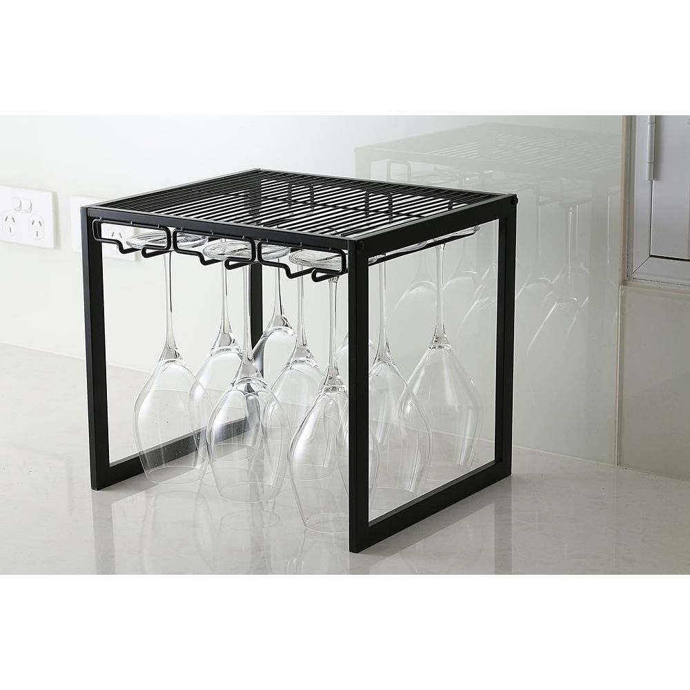 Freestanding Wine Glass Rack Matte Black - WINE - Glass Holders and Racks - Soko and Co