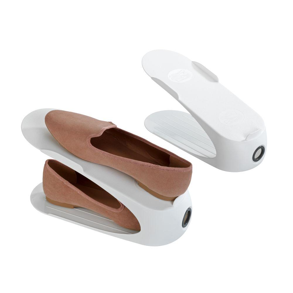 Hilton Shoe Stackers 4 Pack White - WARDROBE - Shoe Storage - Soko and Co