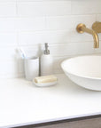 Hush Ceramic Soap Dish White - BATHROOM - Soap Dispensers and Trays - Soko and Co