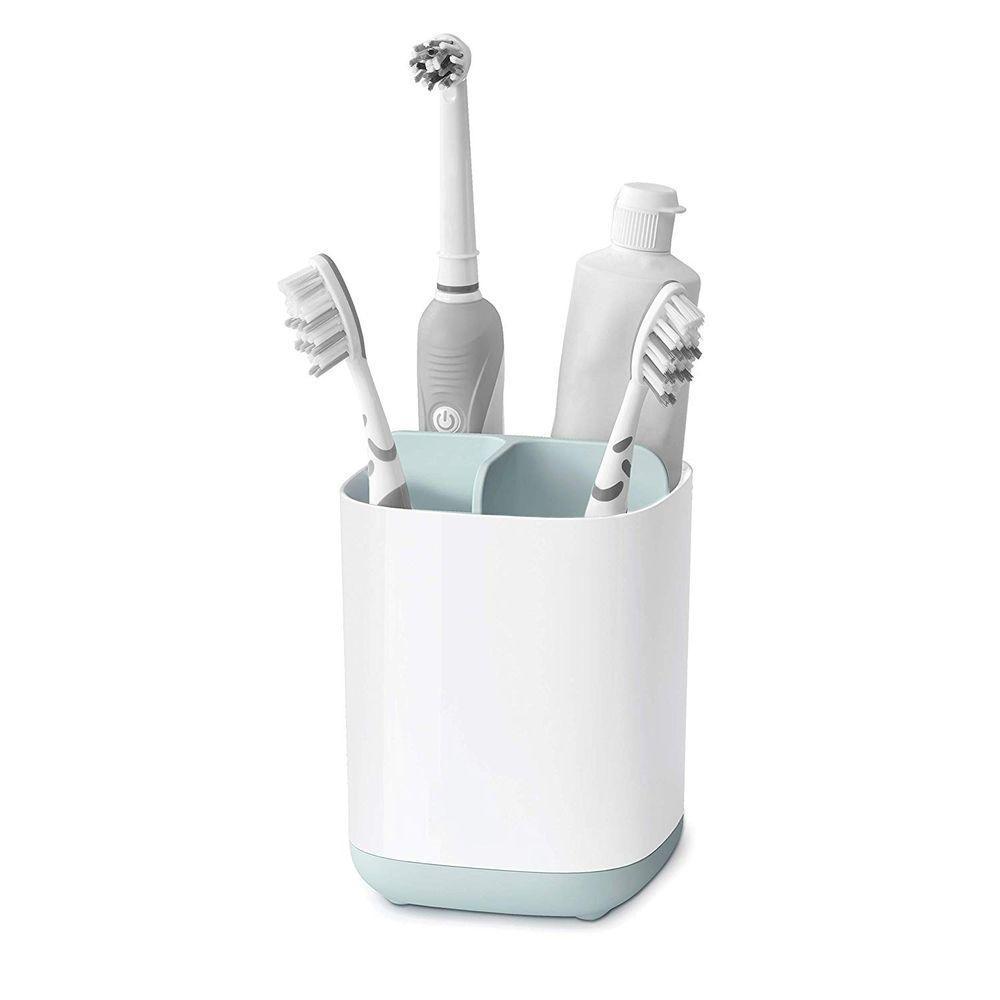 Joseph Joseph EasyStore Small Toothbrush Caddy White & Blue - BATHROOM - Toothbrush Holders - Soko and Co