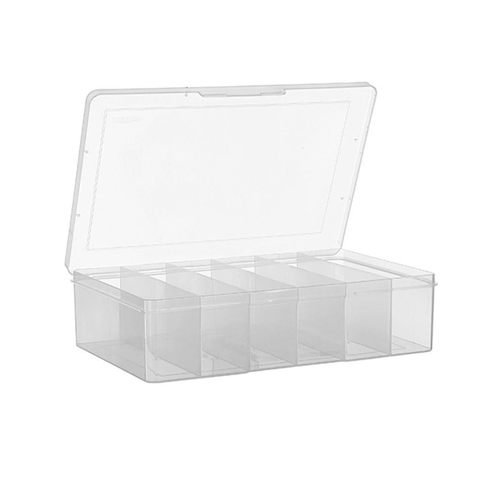 Large 6 Compartment Storage Box - HOME STORAGE - Office Storage - Soko and Co