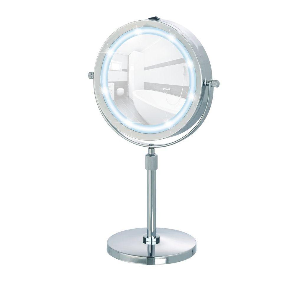 Lumi 5x LED Pedestal Makeup Mirror - BATHROOM - Mirrors - Soko and Co