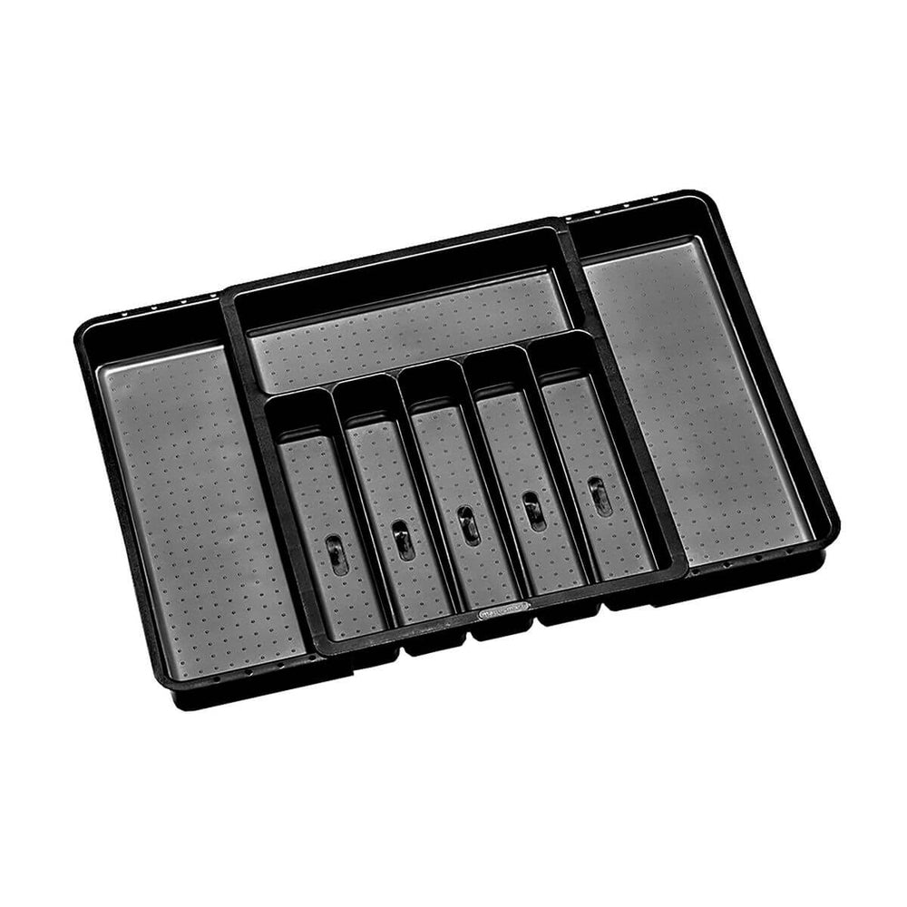 Madesmart 8 Compartment Expandable Grip Base Cutlery Tray Carbon - KITCHEN - Cutlery Trays - Soko and Co