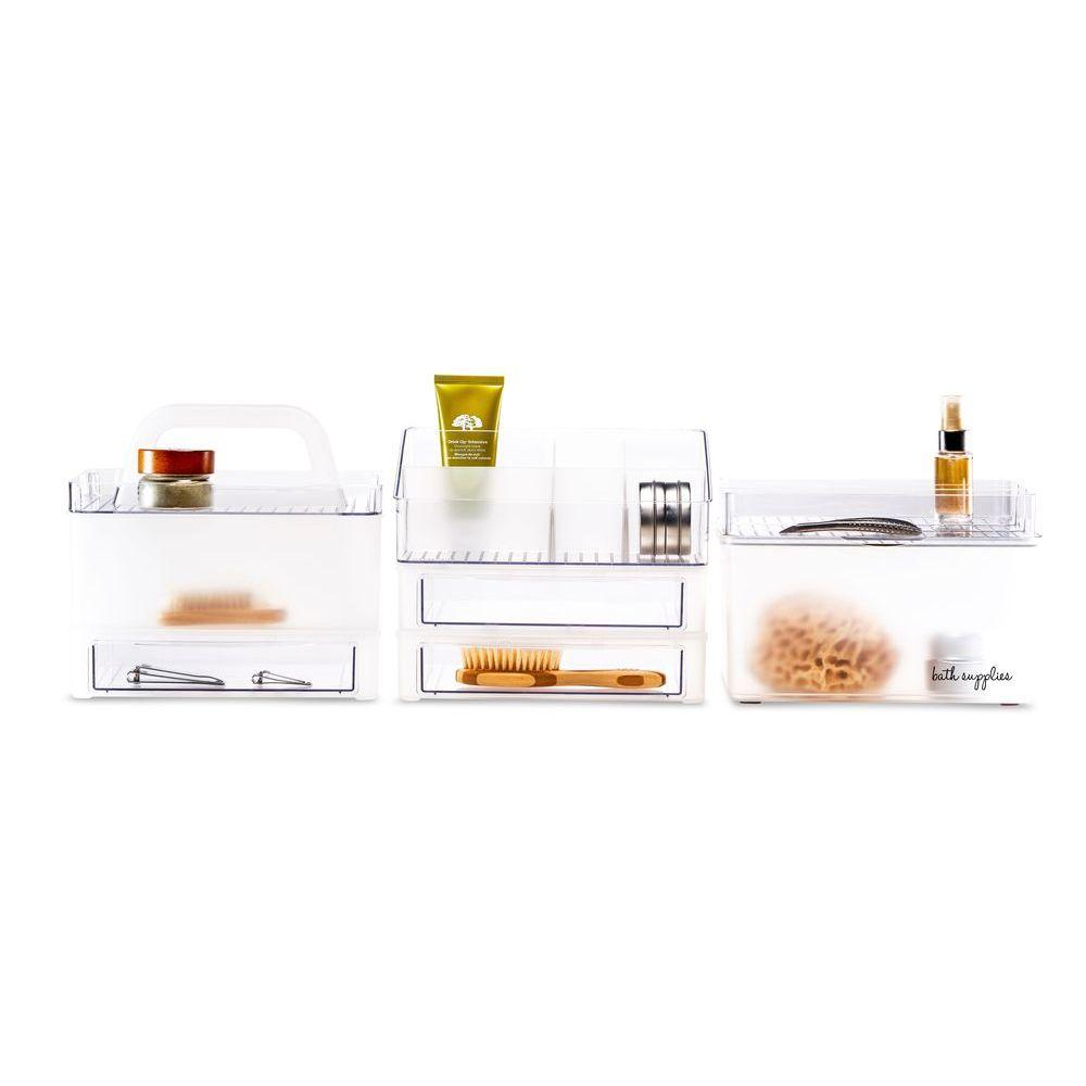 Madesmart Stackable Clear Tray - BATHROOM - Makeup Storage - Soko and Co