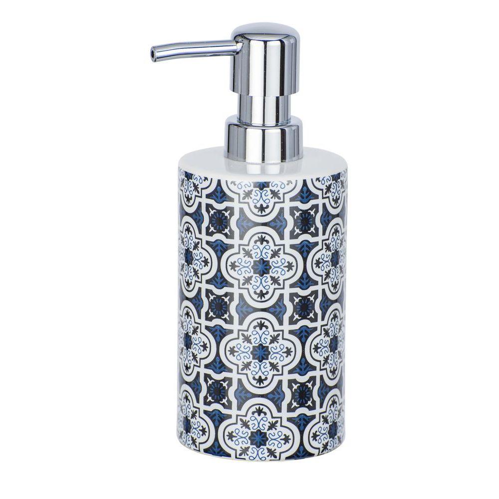 Murcia Ceramic Soap Dispenser Blue - BATHROOM - Soap Dispensers and Trays - Soko and Co