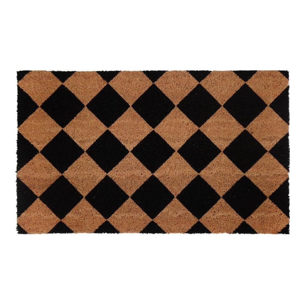 Natural Coir Doormat Black Diamond - HOME STORAGE - Accessories and Decor - Soko and Co