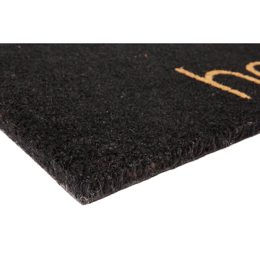 Natural Coir Doormat Black Home - HOME STORAGE - Accessories and Decor - Soko and Co