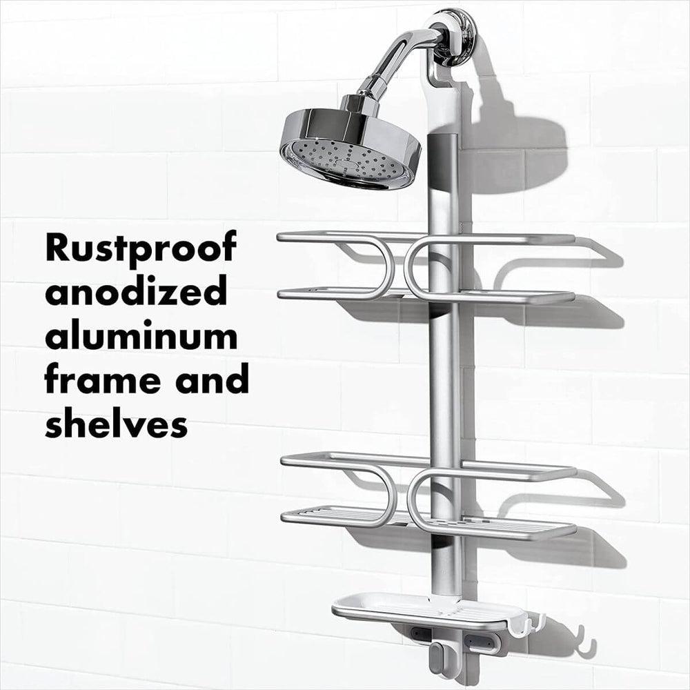 OXO 3 Tier Aluminium Shower Caddy - BATHROOM - Shower Caddies - Soko and Co