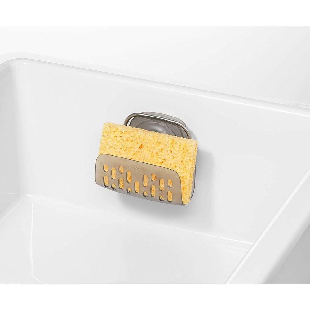 OXO StrongHold Suction Sponge Caddy Stainless Steel - KITCHEN - Sink - Soko and Co