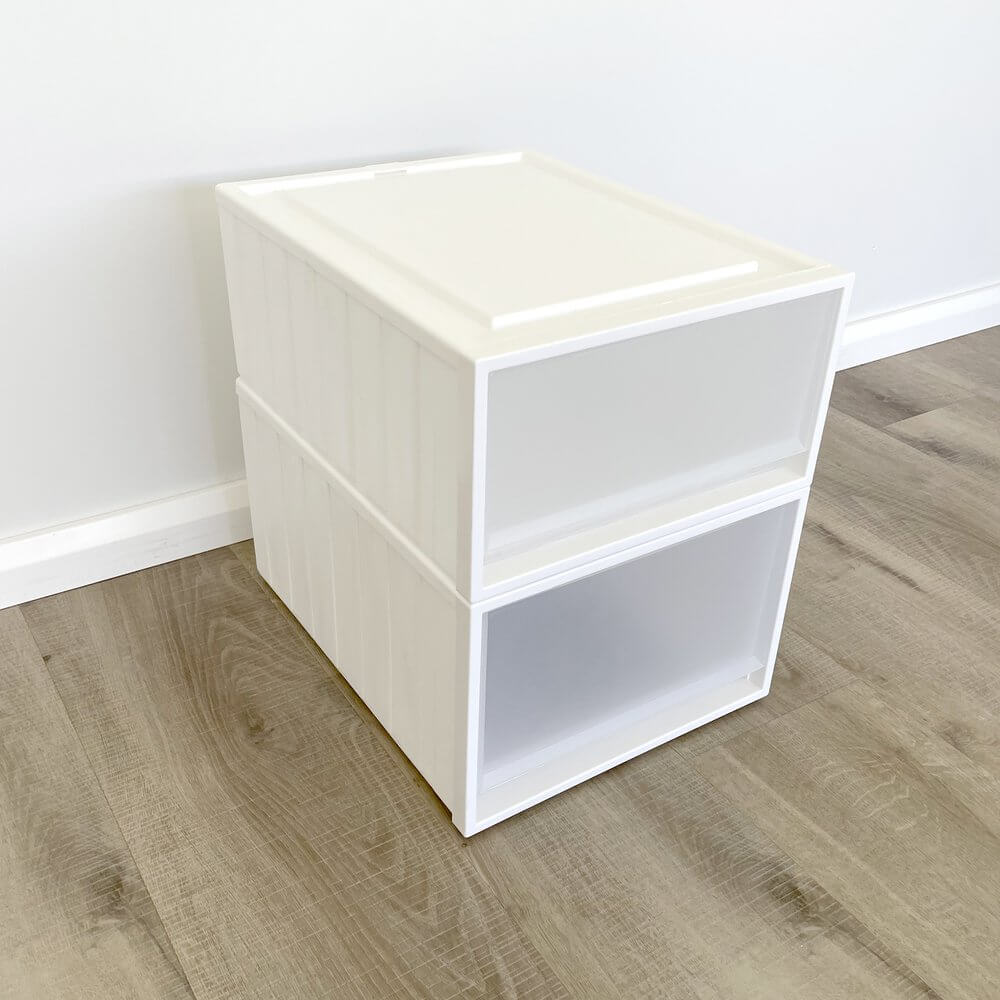 Paula 25L Stackable Storage Drawer White - WARDROBE - Storage - Soko and Co