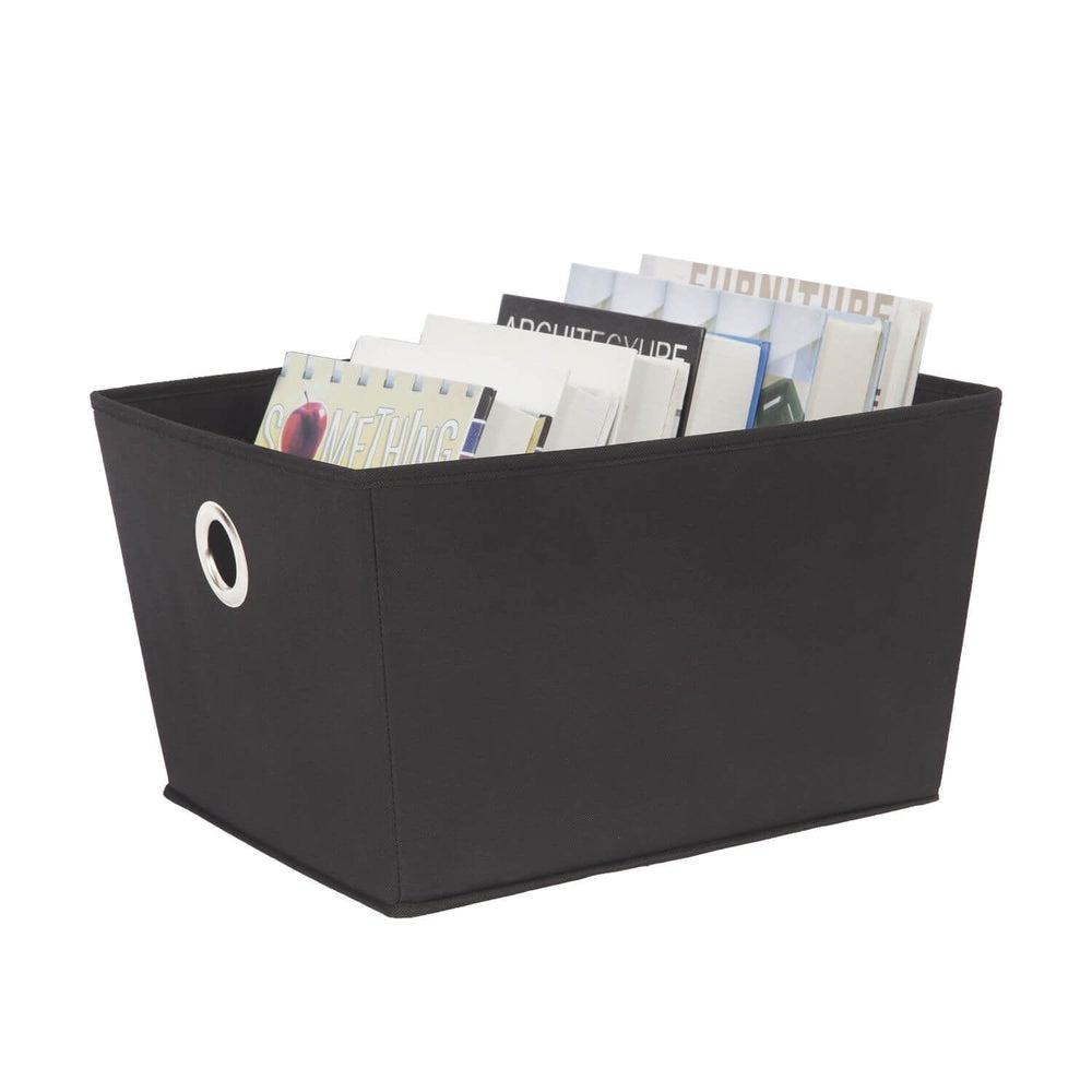 Rectangular Storage Tote Black - HOME STORAGE - Baskets and Totes - Soko and Co