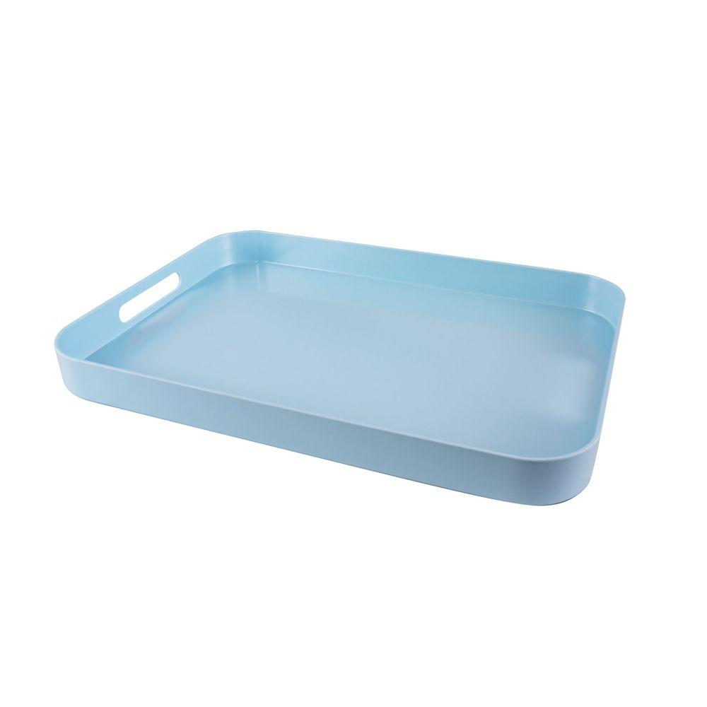 Serroni Rectangular Melamine Serving Tray Duck Egg Blue - KITCHEN - Entertaining - Soko and Co