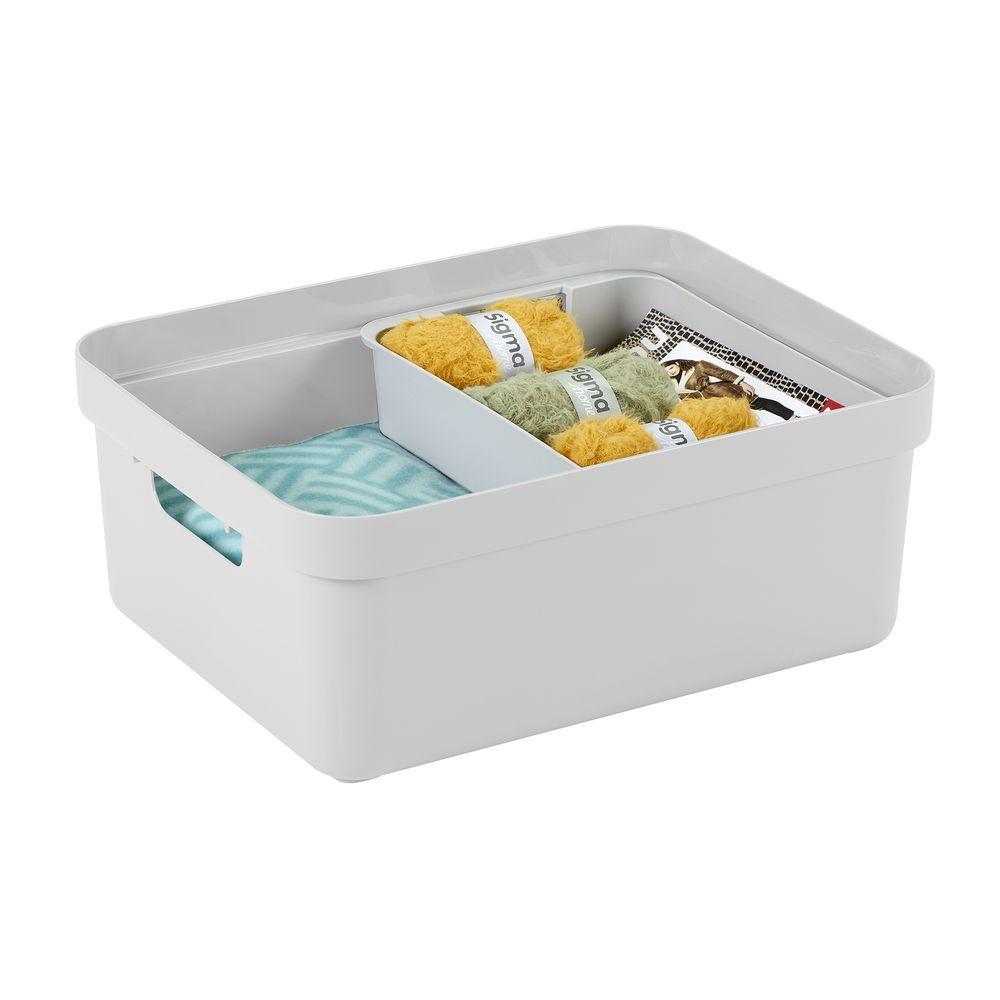 Sigma Home 24L Storage Box White - HOME STORAGE - Plastic Boxes - Soko and Co