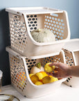 Soko Store Stackable Vegetable Container White - KITCHEN - Fridge and Produce - Soko and Co