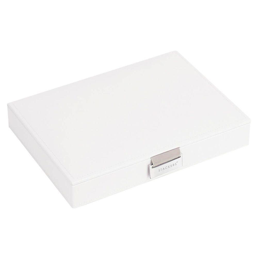 Stackers Classic Lidded Jewellery Box White - WARDROBE - Jewellery Storage - Soko and Co